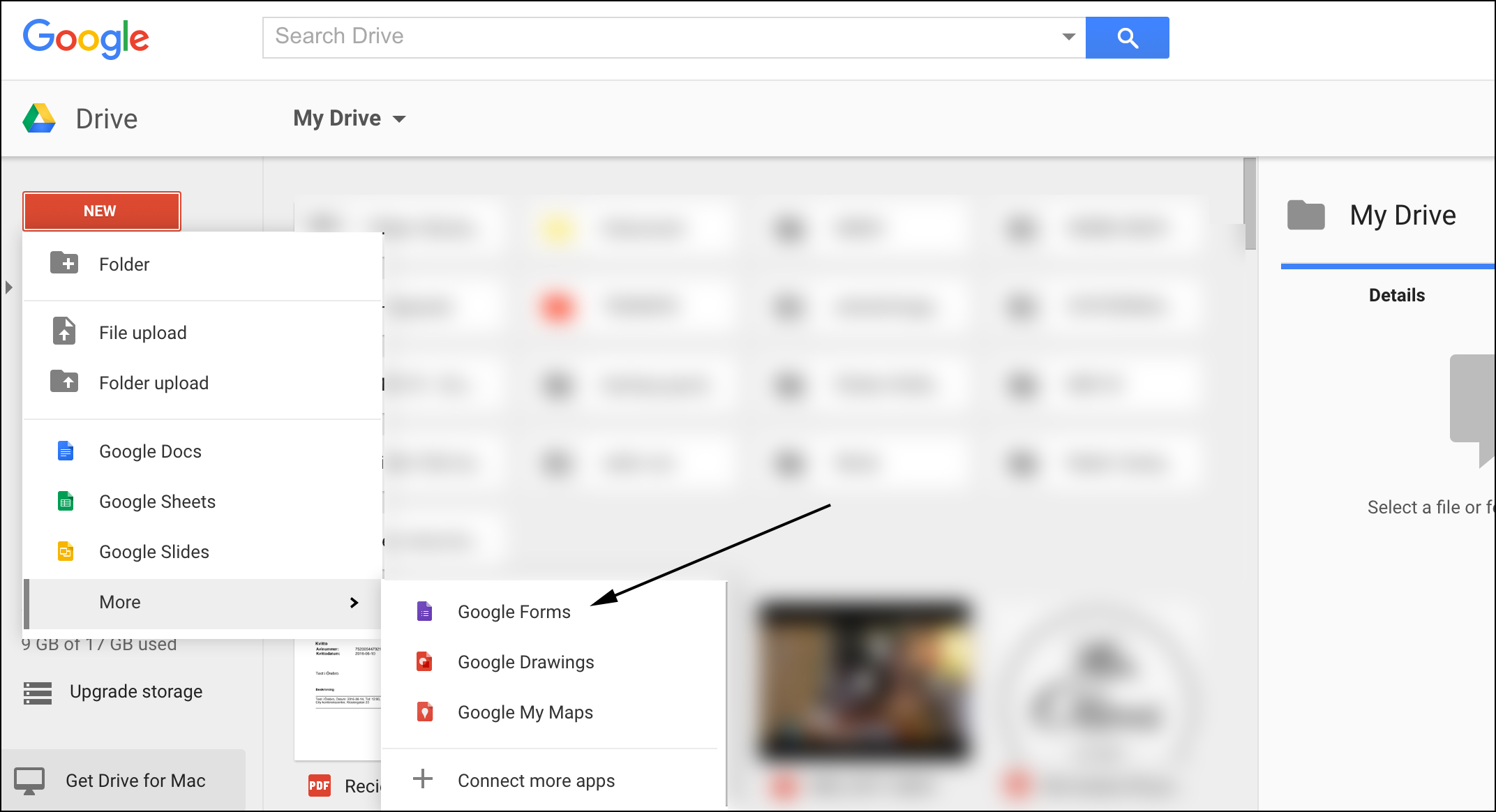 formulär google drive