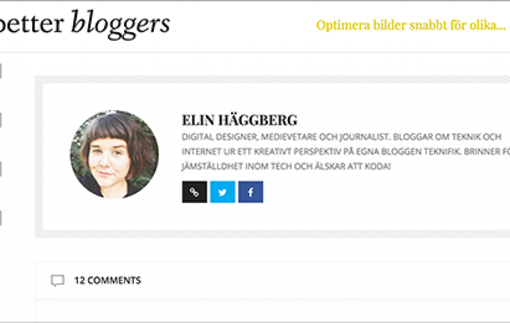 elin haggberg teknifik skribent better bloggers feat